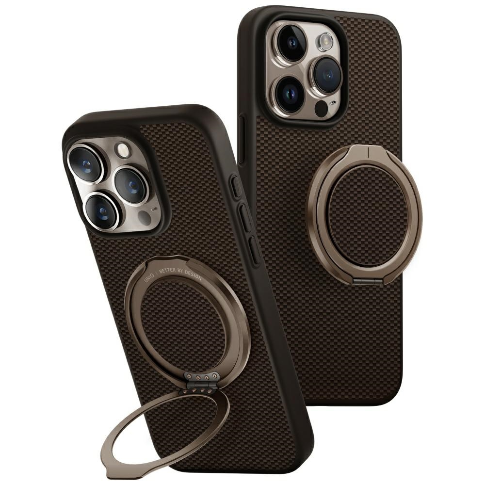 uniq Case Keva Air for iPhone 16 Pro Magclick Charging GripFit in brown