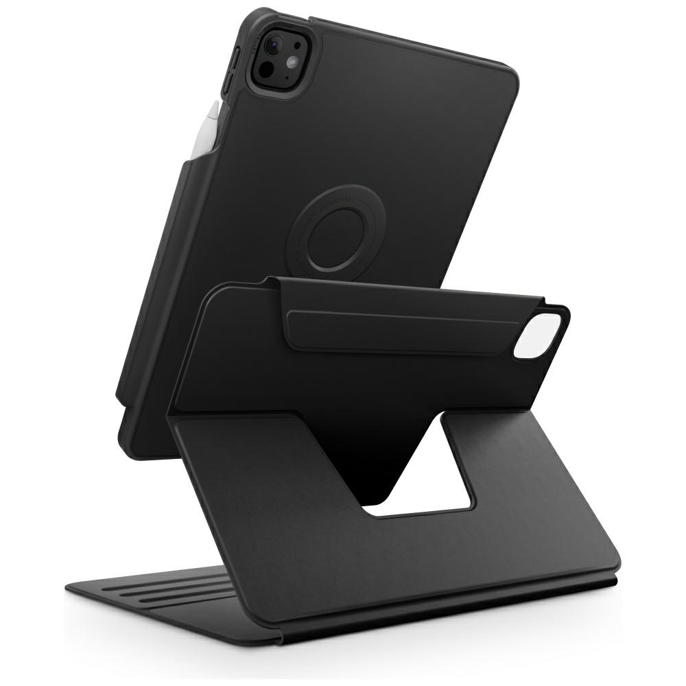 uniq Rovus Snapmount Magnetic 360 Rotating Detachable Case for iPad Pro 11" M4 2024 / M5 2025, Black