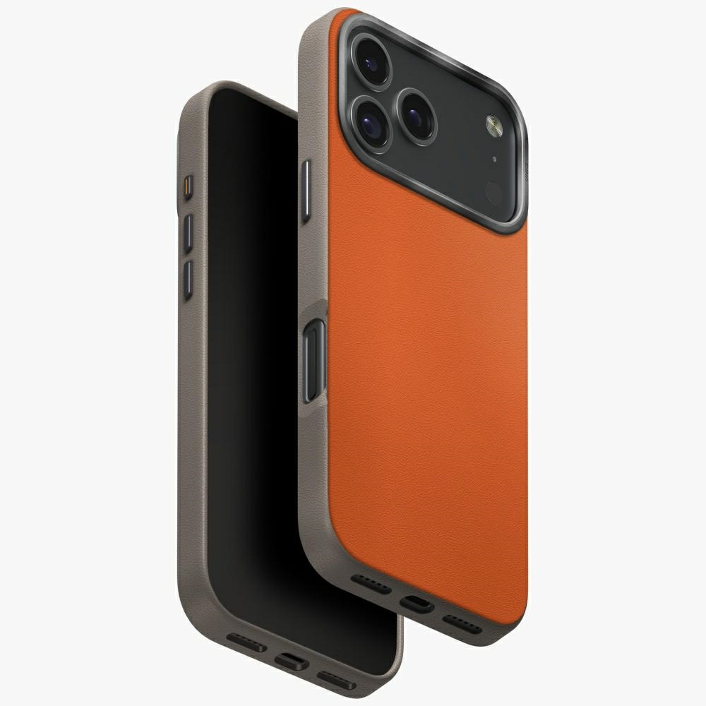uniq Lyden DS Case for iPhone 17 Pro / 18 Pro Magclick Charging orange/gray