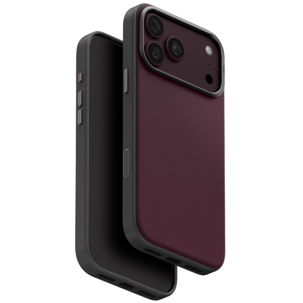 uniq Lyden DS Case for iPhone 18 Pro Max / 17 Pro Max Magclick Charging, burgundy