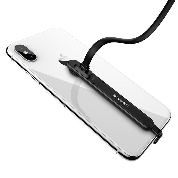 USAMS Kabel Gaming U9 Lightning 1.5m flat black/black SJ235IP01 (US-SJ235)