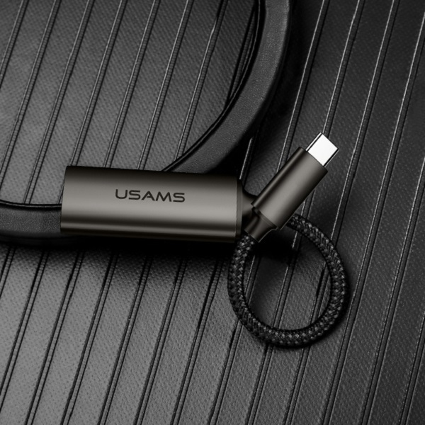 USAMS Adapter U22 USB-C - HDMI 4K 15cm black / black SJ282HD01 (US-SJ282)