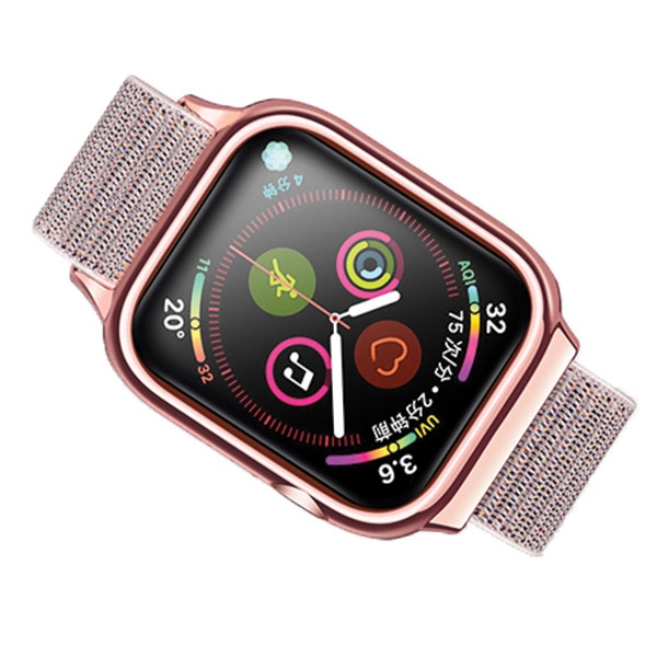 USAMS Apple Watch strap with case for 4/5/6/7/SE 44/45mm, rose gold, ZB74IW4 (US-ZB074)
