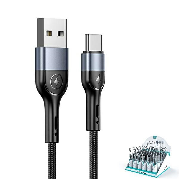 USAMS Kabel pleciony U55 2A USB-C1szt. for set U55 1m SJ449ZJ01 (US-SJ449)