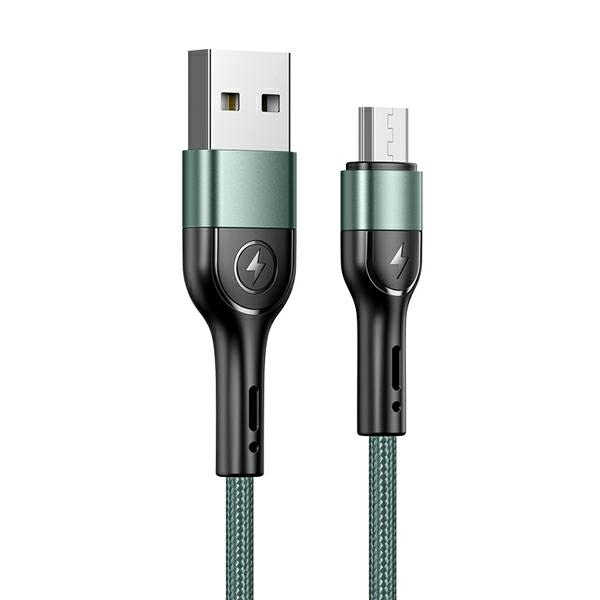 USAMS Kabel pleciony U55 2A micro USB1szt. for 1m SJ450USBSG02 (US-SJ450)