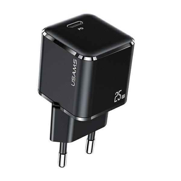 USAMS Ład. siec. 1xUSB-C T42 mini czarny/black CC140TC01 (US-CC140)