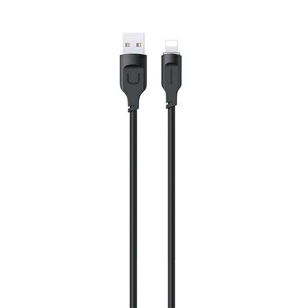 USAMS Lightning cable 2.4A 1.2m Fast Charging Lithe Series black SJ565USB01 (US-SJ565)