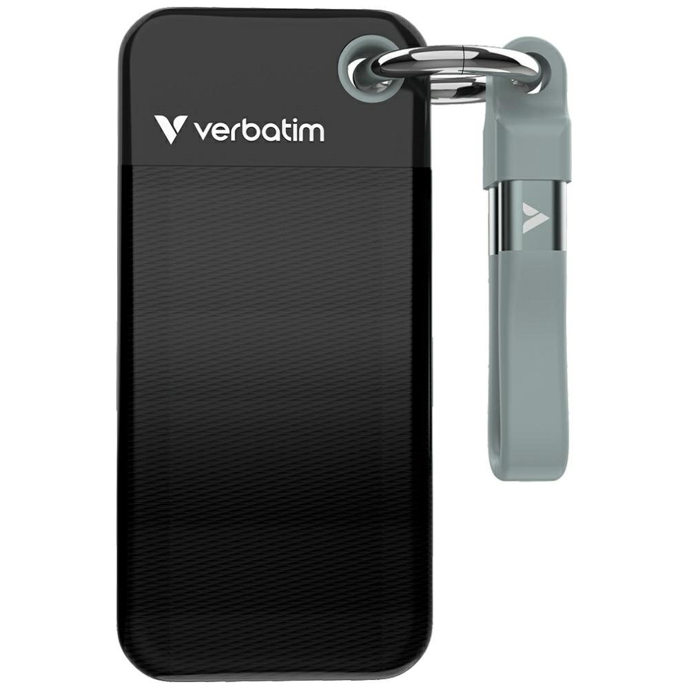 Verbatim External Drive Pocket SSD 256GB USB-C 3.2 gen.2 black-grey 32415
