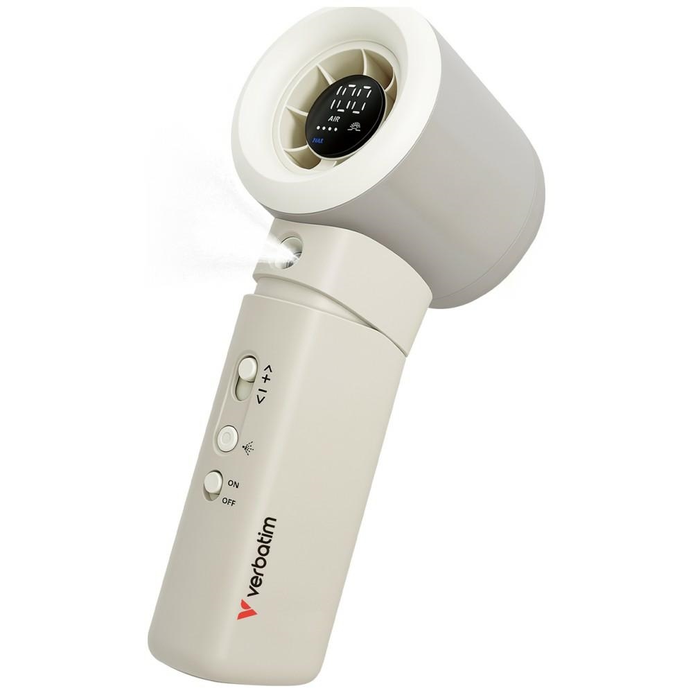Verbatim Cool `n` Go Aqua Breeze handheld fan, white silver 32344