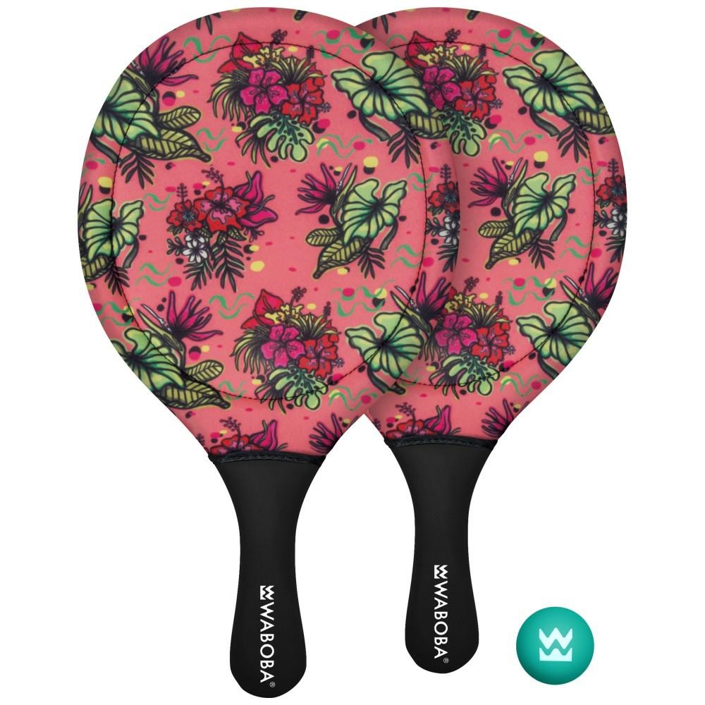 Waboba Paddles for the game Tropical Line 2x paddle 1x ball (Product in several colors - random shipping)