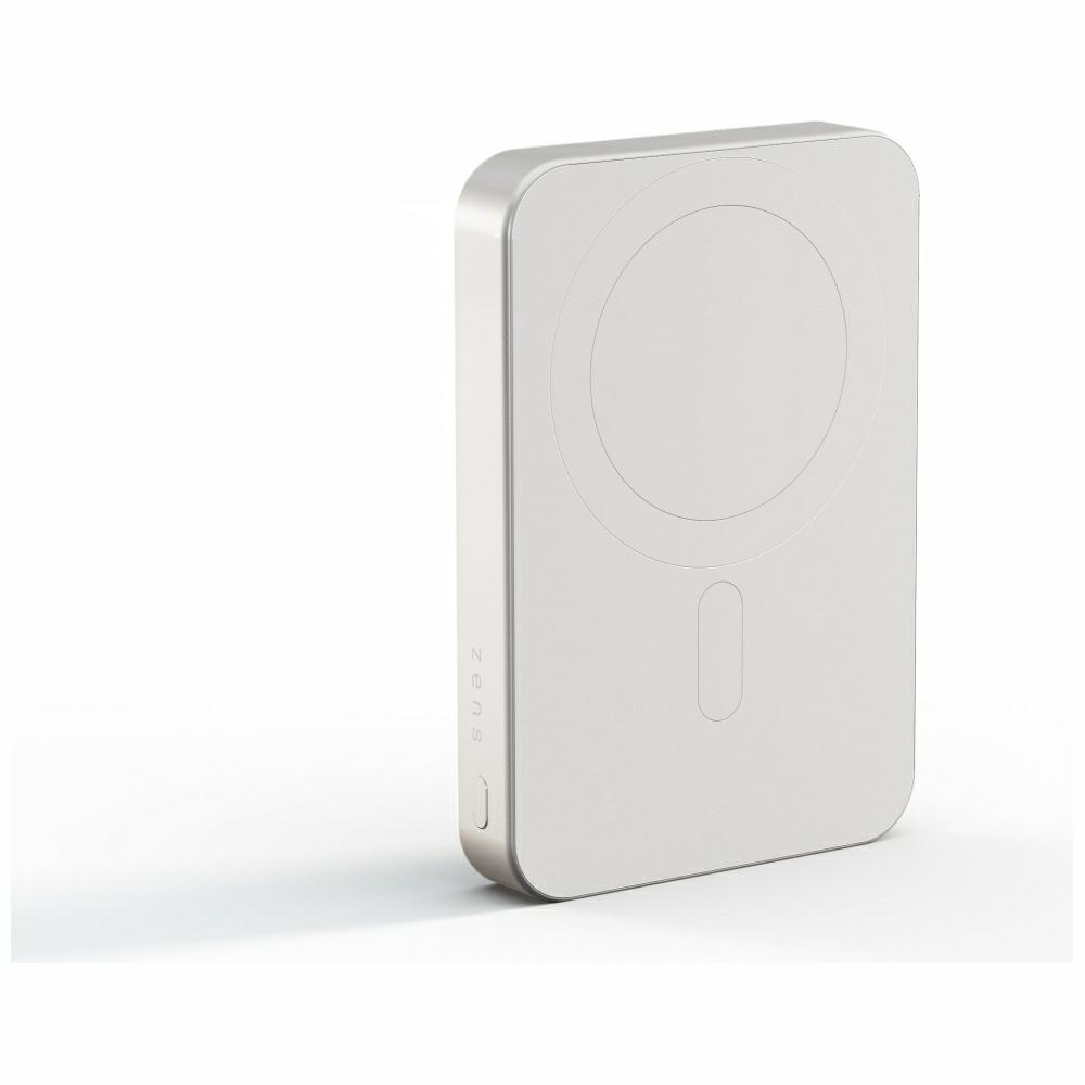 Zens Pro 1 Slim MagSafe Qi2 Power Bank, 15W USB-C, 10000 mAh, White
